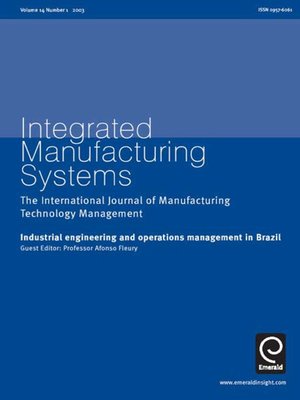 cover image of Integrated Manufacturing Systems, Volume 14, Issue 1